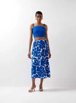 For All The Love Linen Tie Shoulder Coord Cami 8 -Simply Be Shop tuc142949289 Blue R Z005A 1