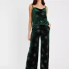 Green Embellished Velvet Cami Top 20