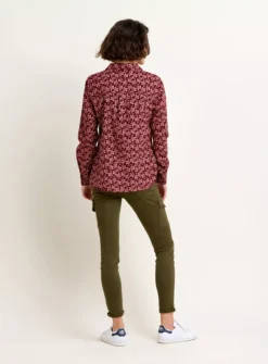 BRAKEBURN Thistle Cord Shirt 8 -Simply Be Shop tuc143200350 Red R Z002A