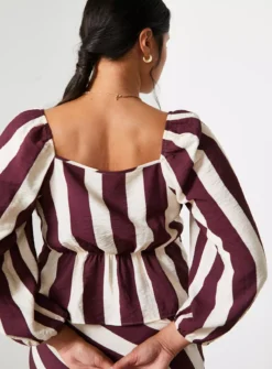 For All The Love Stripe Printed Twist Front Top 16 -Simply Be Shop tuc143283175 Multi20Coloured R Z003A