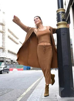 For All The Love Brown Cropped Knitted Co-ord Cami 16 -Simply Be Shop tuc143285331 Brown R Z001A