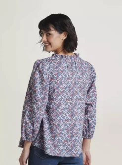 THOUGHT Kalina Hemp Printed Blouse 6 -Simply Be Shop tuc143340758 Blue R Z004A