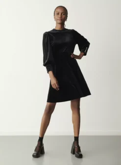 FINERY Martina Velvet Dress 8