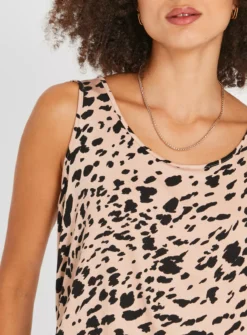 Nude Animal Print Scoop Vest Top8 7 Nude Animal Print Scoop Vest Top8 -Simply Be Shop tuc143795437 Multi20Coloured R Z003A 1