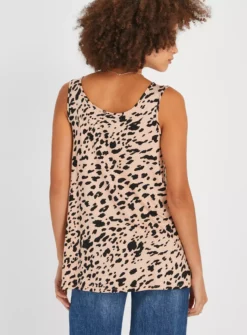Nude Animal Print Scoop Vest Top8 6 Nude Animal Print Scoop Vest Top8 -Simply Be Shop tuc143795437 Multi20Coloured R Z004A 1
