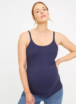 MATERNITY Nursing Navy & Stripe Cami Top 2 Pack 16 -Simply Be Shop tuc143836930 Multi20Coloured R Z002A 1