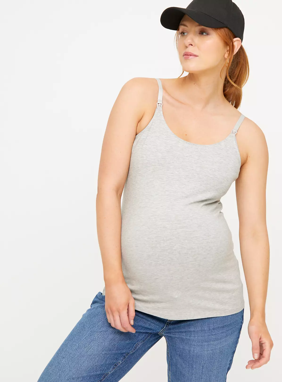 MATERNITY Nursing Plain Cami Top 2 Pack 16 5 MATERNITY Nursing Plain Cami Top 2 Pack 16 - Image 5