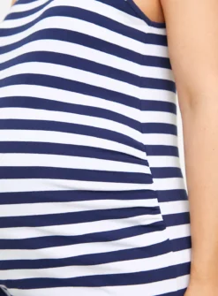 MATERNITY Navy & Stripe Vest Top 2 Pack 22 -Simply Be Shop tuc143838011 Multi20Coloured R Z004A 1