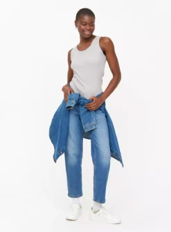 Grey Classic Ribbed Vest Top 14