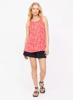Coral Mark Making Print Vest Top18
