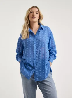 SIMPLY BE Oversized Chiffon Dobby Shirt 18