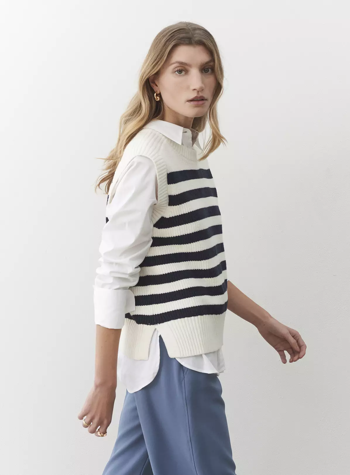 FINERY Lexi Stripe Vest 14 2 FINERY Lexi Stripe Vest 14 - Image 2