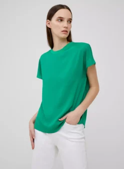 FRENCH CONNECTION Crepe Light Crew Neck Top L 7 FRENCH CONNECTION Crepe Light Crew Neck Top L -Simply Be Shop tuc144278811 Green R Z002A