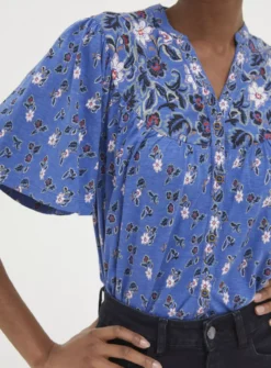 FATFACE Polly Layered Floral Top 22